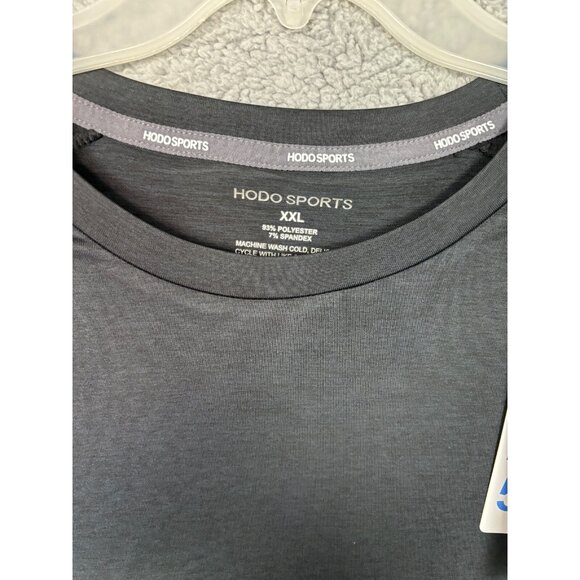 Hodo Sports long sleeve Big & Tall  XXL rash guard for sports. Black NWT's. - Picture 2 of 8